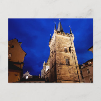 Kleinere Brugtoren, Praag, Tsjechië Briefkaart