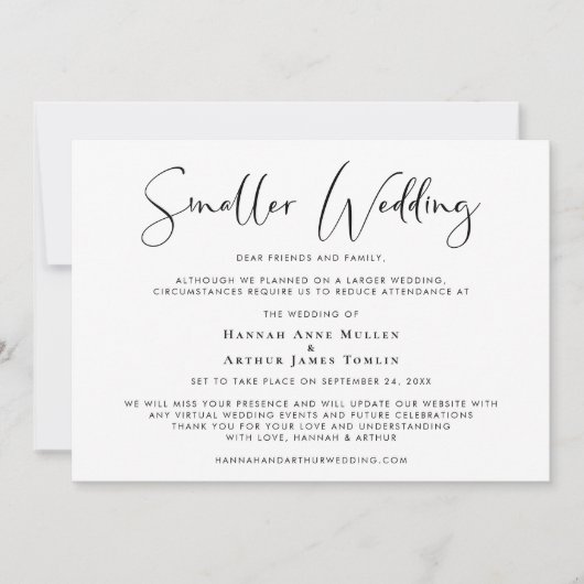 Kleinere bruidsschatter aankondiging (Voorkant)