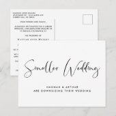 Kleinere bruidsschatter aankondigingskaart (Voorkant / Achterkant)