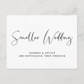 Kleinere bruidsschatter aankondigingskaart (Voorkant)