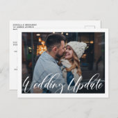 Kleinere bruiloft | Aankondiging van huwelijksupda (Voorkant / Achterkant)