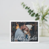 Kleinere bruiloft | Aankondiging van huwelijksupda (Staand voorkant)