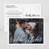 Kleinere Bruiloft | Bruiloft Update Aankondiging (Voorkant / Achterkant)