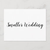 Kleinere bruiloft Eenvoudige aankondiging (Voorkant)