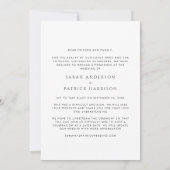 Kleinere bruiloftsfoto aankondiging (Achterkant)