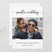 Kleinere bruiloftsfoto aankondiging (Voorkant / Achterkant)