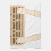 kleinere hangplank theedoek (Verticaal)