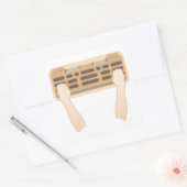 kleinere hangplank vierkante sticker (Envelop)