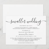 Kleinere Herschikte Huwelijksvoltrekking Ceremonie Aankondiging (Voorkant / Achterkant)