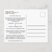 Kleinere Huwelijksplannen Gewijzigd Eucalyptus Aankondigingskaart (Achterkant)