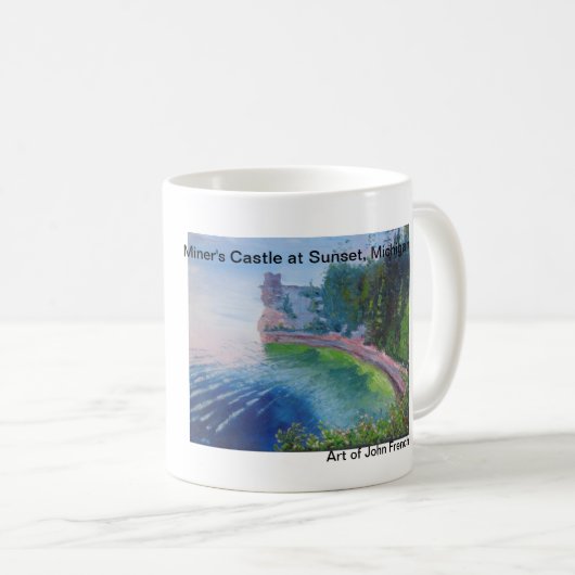 Kleinere kasteel op de Sunset Mok (Voorkant rechts)