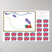 Kleinere pinnen op het treinstel poster (Voorkant)