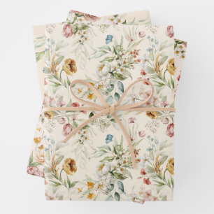 Kleinere print Dutch StillLife Floral Art 19" x 29 Inpakpapier Vel