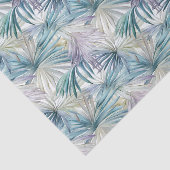 Kleinere Print Pastel Palm Leaf patroon Tissuepapier (Detail)