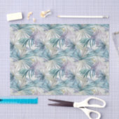 Kleinere Print Pastel Palm Leaf patroon Tissuepapier (Craft)