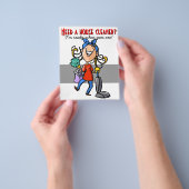 Kleinere ruimte, aangepaste bedrijfspromotie. flyer (Hand)