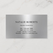 Kleinere service voor thuisgebruik Modern Blauwgro Visitekaartje (Achterkant)