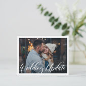 Kleinere Trouwdag | Update Trouwdag Aankondiging (Staand voorkant)