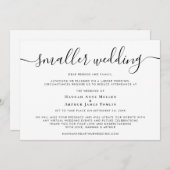 Kleinere Verkleinde Huwelijks Script Aankondiging (Voorkant / Achterkant)
