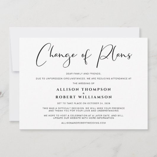 Kleinere verkleining van het huwelijk: verbouwing  aankondiging (Voorkant)