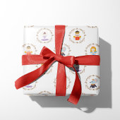 Kleinere voedingskraaktekens cadeaupapier