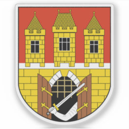 Kleinere wapen van Praag, Tsjechië Sticker