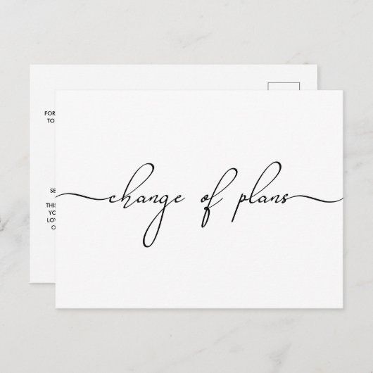 Kleinere weddenschap Verandering van het Manuscrip Aankondigingskaart (Voorkant / Achterkant)