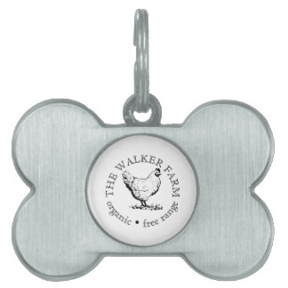 Kleines boerderijbedrijf Promotionele Logo Huisdieren Naamplaatje