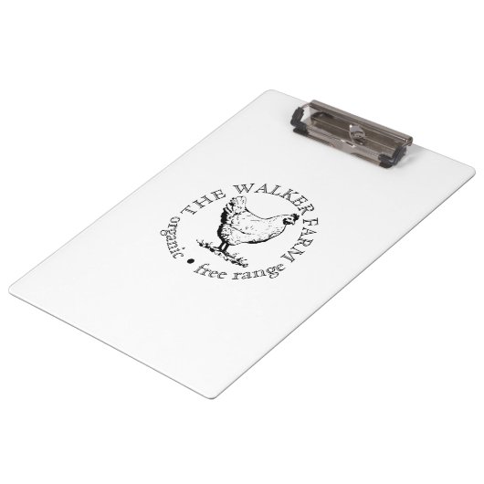 Kleines boerderijbedrijf Promotionele Logo Klembord (Gekanteld)