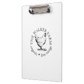 Kleines boerderijbedrijf Promotionele Logo Klembord (Links)
