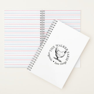 Kleines boerderijbedrijf Promotionele Logo Notitieboek