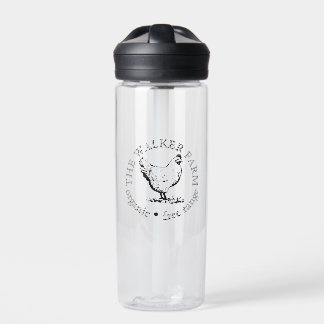 Kleines boerderijbedrijf Promotionele Logo Waterfles