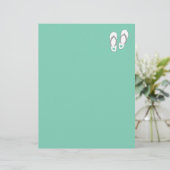 Kleingroene strandslippers bruiloft (Staand voorkant)