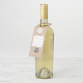 Kleinhandels Logo Fles Hanger Labels (Schuin)
