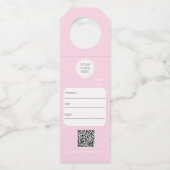 Kleinhandelslogo Fles Hanger Labels (Voorkant)