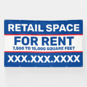 Kleinhandelsruimte aanpassen voor de uitsparing va spandoek (Horizontaal)