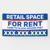 Kleinhandelsruimte aanpassen voor de uitsparing va spandoek (Horizontaal)