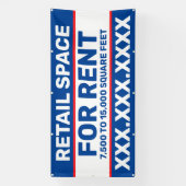 Kleinhandelsruimte aanpassen voor de uitsparing va spandoek (Verticaal)