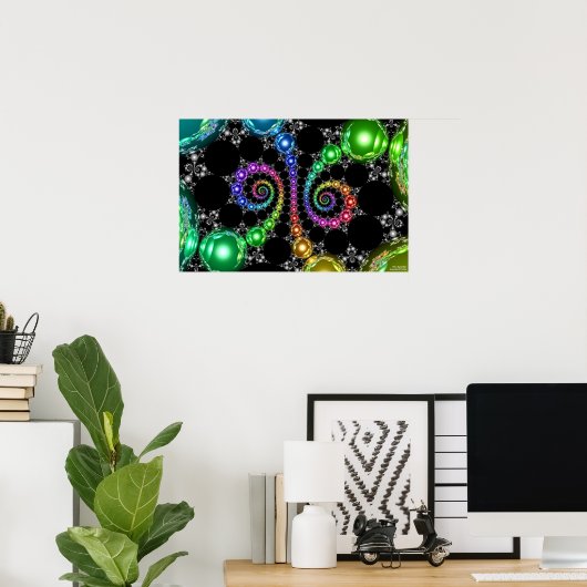 Kleinian Double 1/15 Cusp Group Poster (Thuiskantoor)