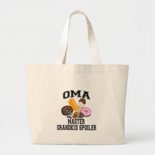 Kleinkind Bederf Oma Grote Tote Bag