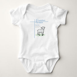 Kleinkind Doop Blauwe Jongen Lam Geschenk Romper