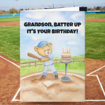 Kleinkind Gefeliciteerd Verjaardag Honkbal Teddybe