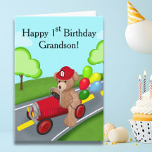 Kleinkind Gelukkig 1e Verjaardag Teddybeer Brandwe