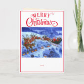 Kleinkind Jongen of Meisje Kerstmis Kaart Naam & D (Achterkant)