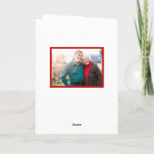 Kleinkind Kerstmis Kaart Kerstman Lijst met Foto (Achterkant)