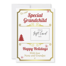 Kleinkind Kerstmis Vakantie Gift Kaart Houder