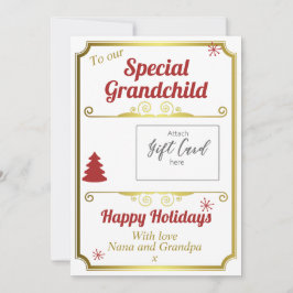 Kleinkind Kerstmis Vakantie Gift Kaart Houder