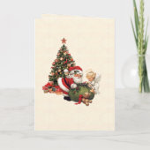 Kleinkind Naam Sinterklaas Kerstmis Personaliseren Feestdagen Kaart (Achterkant)