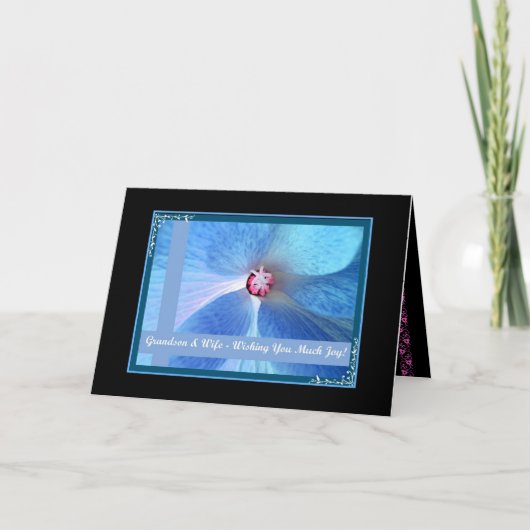 KLEINKIND & Nieuwe Echtgenote - Felicitaties met h Kaart (Voorkant)