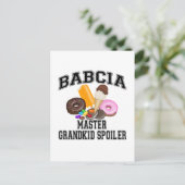 Kleinkind Spoiler Babcia Briefkaart (Staand voorkant)